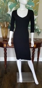 Ribbed knit bodycon dress